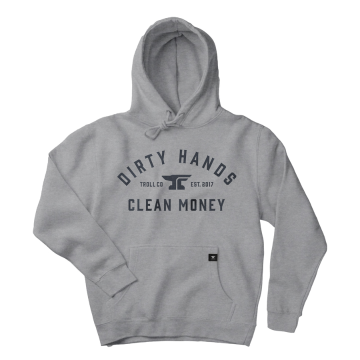 GIRLS HOODY DHCM CLASSIC - GRY